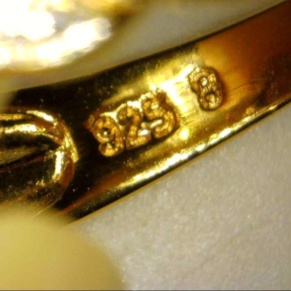 LAB  BLUE TOURMALINE WITH  DIAMONDS - Picture 6 of 7